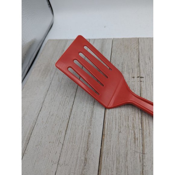 Hutzler Spatula Nylon Slotted Reinforced Turner Flipper No 717 Red LOPOL - Picture 3 of 7
